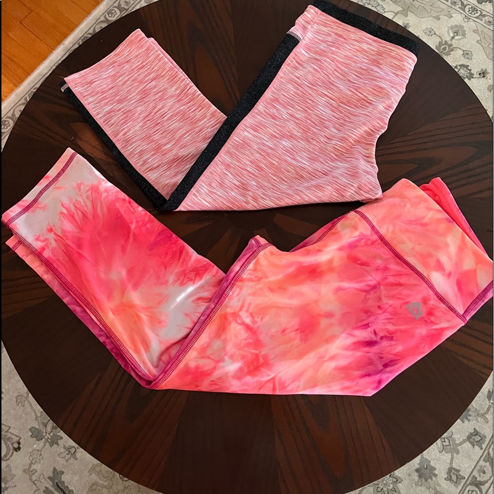 Two Yoga Pants pink tones!  Size large!  🏃‍♀️🏃‍♀️🏃‍♀️